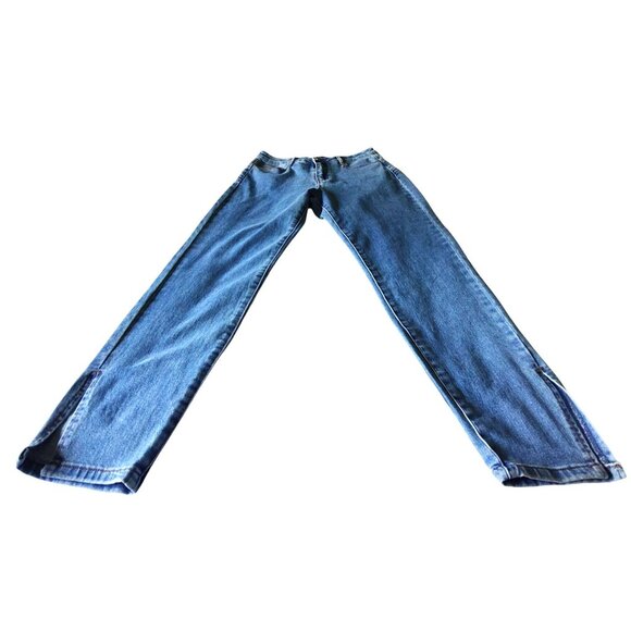 Missguided Women's Size 4R Light Blue Comfort Stretch Sculpt Split Hem Jeans NWT - Picture 4 of 12